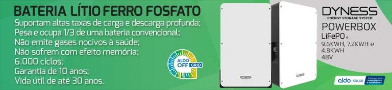 Bateria Solar Lítio Ferro Fosfato Rentel Soluções Inteligentes